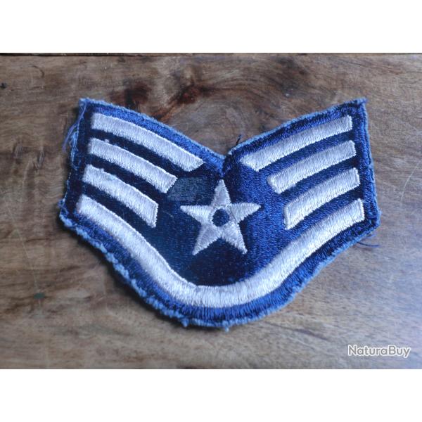 insigne tissu brod�e sergent d'�tat major de l' us air  forces