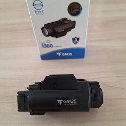 Lampe tactique led pour pistolet 1350 lumens