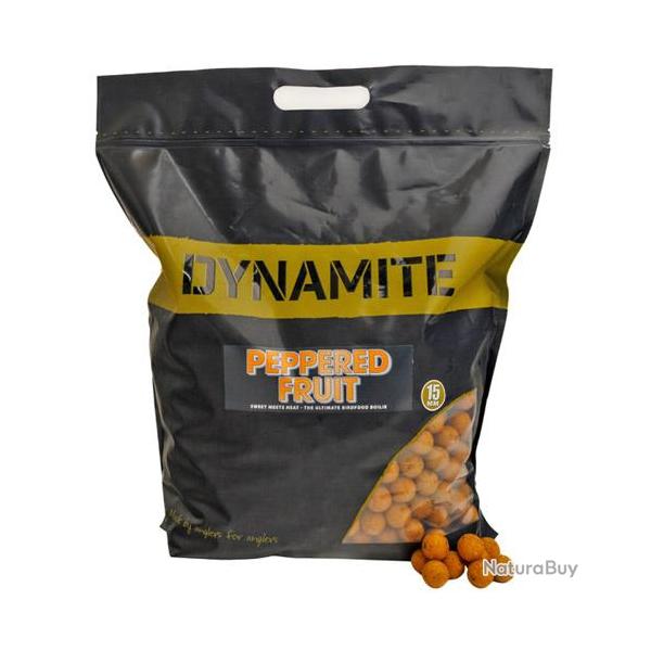 Bouillettes Dynamite Baits Peppered Fruit 15mm 5kg