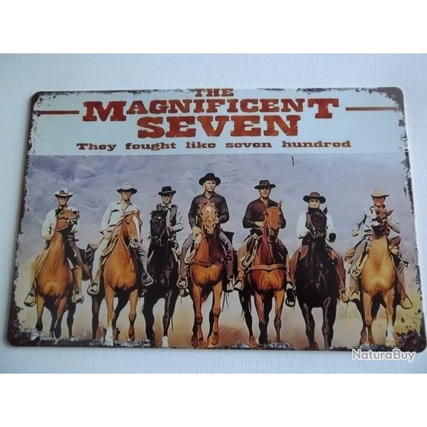 PLAQUE m�tal d�co western MS
