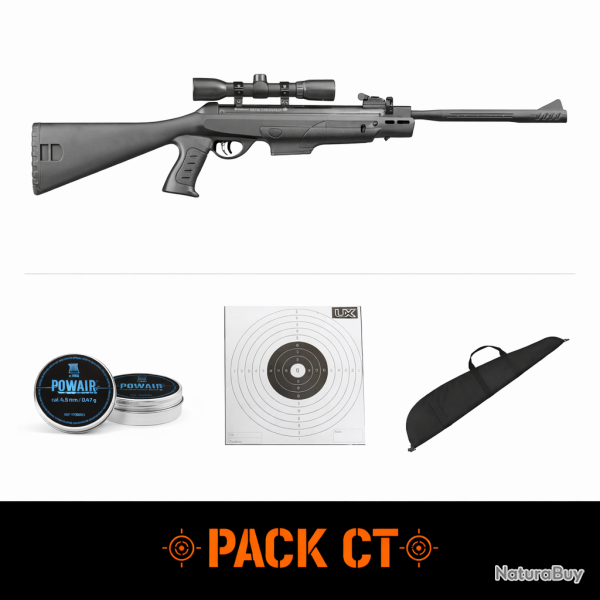 Pack Carabine � air Crosman Mag Fire Diamond Back NP - Cal.4.5mm + lunette - Pack CT