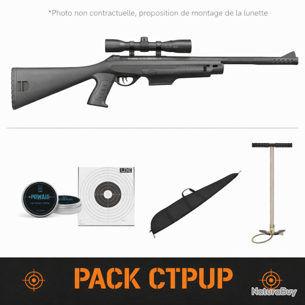 Pack Carabine � air Crosman Mag Fire Diamond Back NP - Cal.4.5mm + lunette - Pack CTPUP