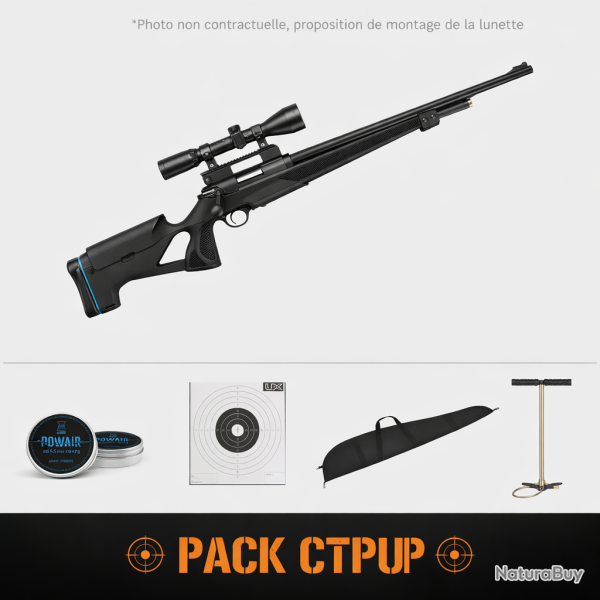 Pack carabine PCP Stoeger XM1 et lunette 4x32 - 4,5 mm / Pack CTPUP