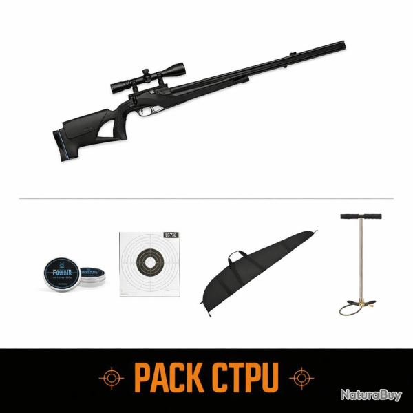 Pack carabine PCP Stoeger XM1 S4 Suppressor et lunette 4x32- Cal. 4.5 - Pack CTPU