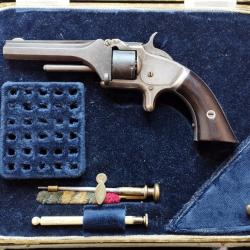 Smith & Wesson Model No.1 Second Issue cal. .22 Short - Argent&eacute; et d&eacute;dicac&eacute;