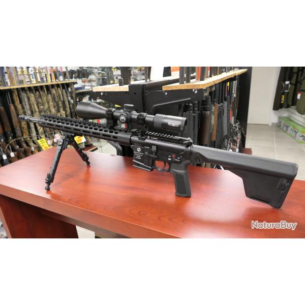 PACK TLD SCHMEISSER SP15 LINEAIRE 222REM  + LUNETTE MICRODOT TAC 6-24X50 FFP + BIPIED