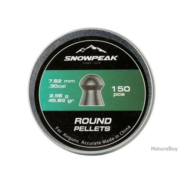 PLOMBS RONDS SNOWPEAK C7.62 X150