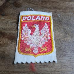 insigne tissu brod&eacute;e poland