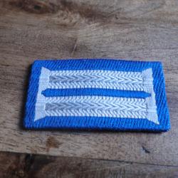 insigne patte de col bleu officier infanterie