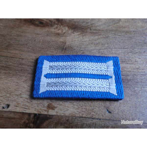 insigne patte de col bleu officier infanterie