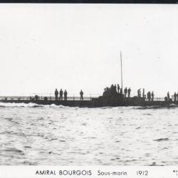 Carte Postale Sous-marin Amiral Bourgois 1912 -N&deg;8035