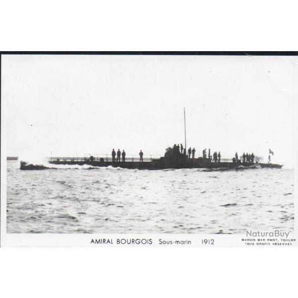 Carte Postale Sous-marin Amiral Bourgois 1912 -N�8035