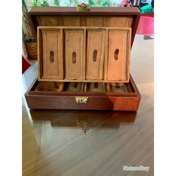 Sir Rondo's coffret mallette en cuir et daim pour montres de collection et ou bijoux