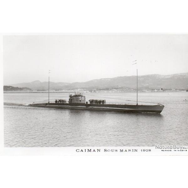 Carte Postale Sous-Marin Caiman 1928 -N�8044