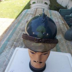 casque adrian WWI,g&eacute;n&eacute;ral,complet en &eacute;tat neuf!!RARE