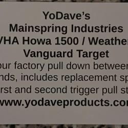Ressort de d&eacute;tente Yodave pour Howa 1500 / Weatherby