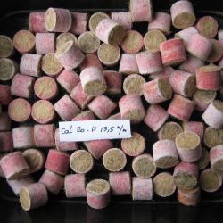 Bourres cal 20 anciennes tout feutre rose  hauteur 12 mm