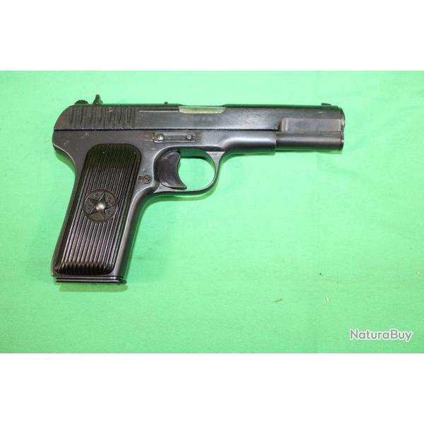Pistolet Tokarev TT-33 calibre 7,62x25 datant de 1943