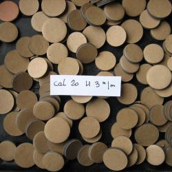 Bourres de compl&eacute;ment cal 20 hauteur 3 mm