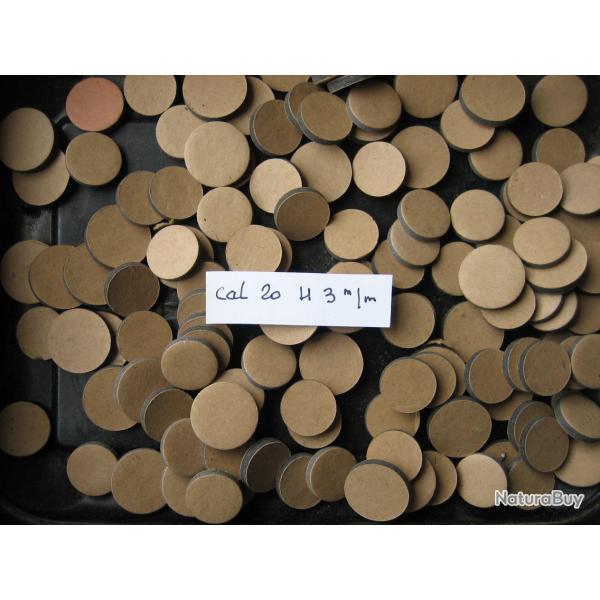Bourres de compl�ment cal 20 hauteur 3 mm