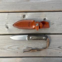Vends couteau LIONSTEEL B41 GREEN CANVAS MICARTA CVG BUSHCRAFT
