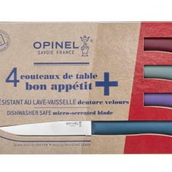 Opinel Coffret 4 couteaux de table Bon App&eacute;tit Glam