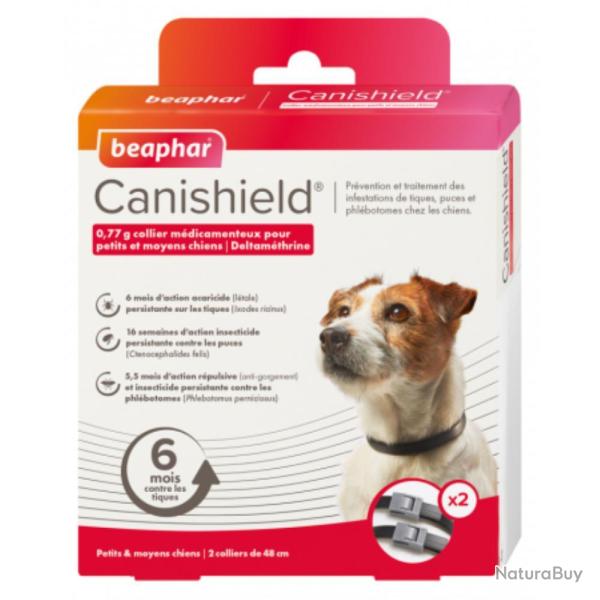 COLLIER CANISHIELD PT/MOYEN CHIEN X2 - BEAPHAR