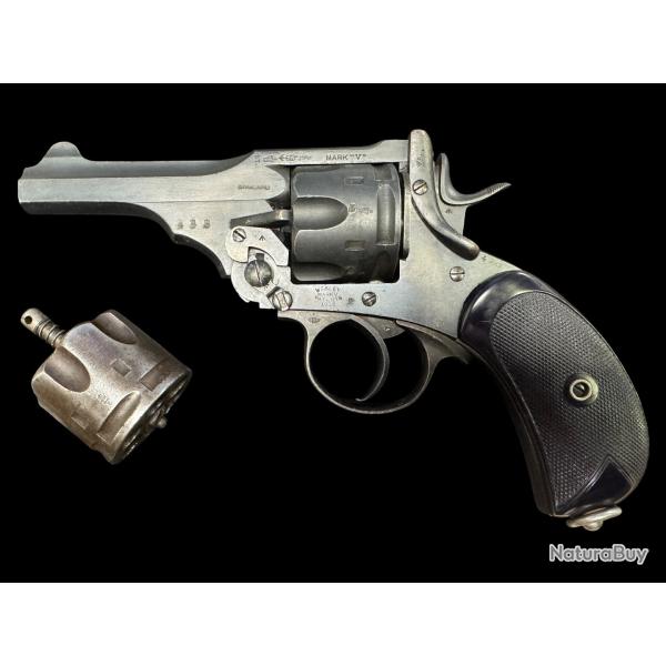 revolver WEBLEY  mk V.     mk 5  calibre 455  avec un deuxi�me barillet.