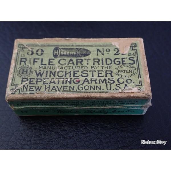 Boite vide de 50 cartouches WINCHESTER calibre .22 short