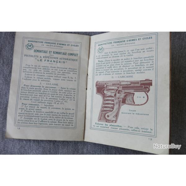 Notice pistolet "Le Fran�ais"
