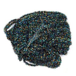 Herl de paon synth&eacute;tique micro 1 mm Bleu