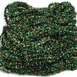 Herl de paon synth&eacute;tique micro 1 mm vert