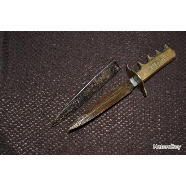 poignard de tranch�e poilu guerre 14-1918 vengeur trench kniffe
