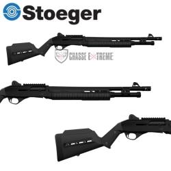 Fusil STOEGER P3000 TAC Vis&eacute;e Ghost Ring Canon Lisse 61cm Cal 12/76