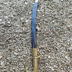 Sabre briquet mod 2817 garde nationale second empire avec fourreau cuir