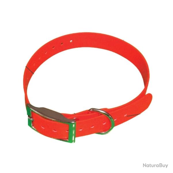 Collier pour chien HB DOG biothane beta orange pvc souple 60cm