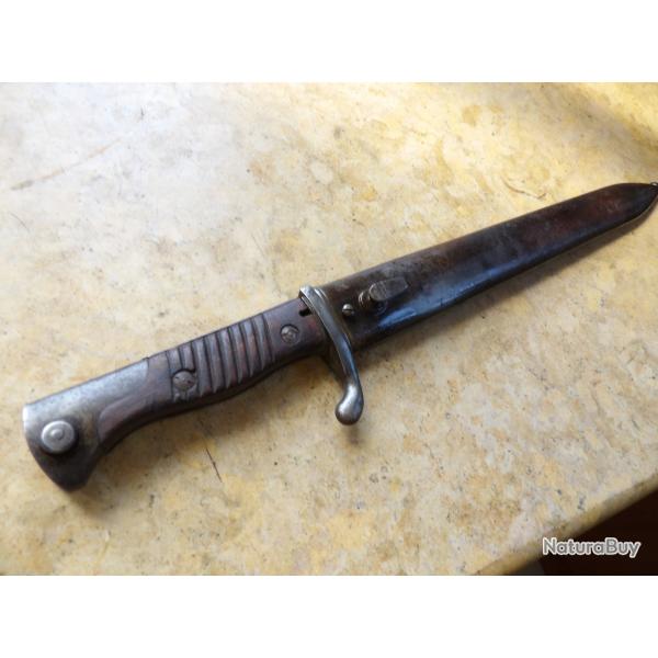 baionnette fusil mauser G98 ww1 premi�re guerre lame large martel�e 2�type 1915  DMF AG Duisburg