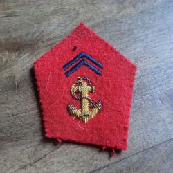 insigne patte de col a cannetille coloniale marine