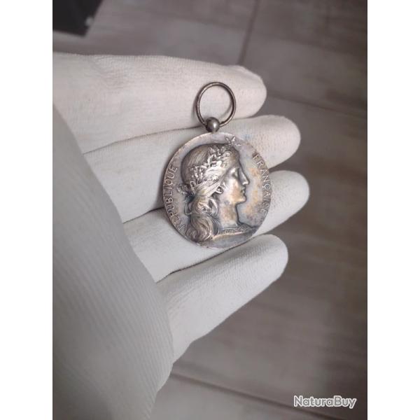 M�daille en argent premier titre