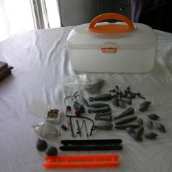 Lot d'accessoires de p&ecirc;che