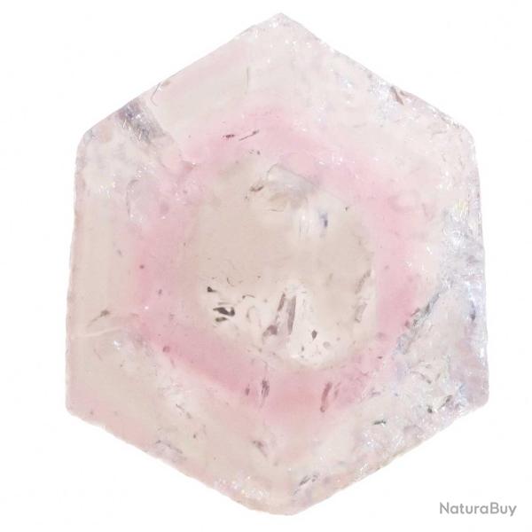 Tranche de tourmaline melon d'eau polie - R�f 6598.3