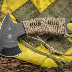 Mini Hachette TOPS Knives Micro Hawk Lame Acier 1095 Manche Paracorde Etui Kydex USA TPMHAWK01