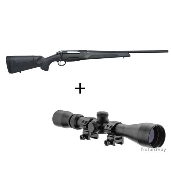 SABATTI - Carabine � verrou LYRA BLACK - Cal. 308 Win. + Lunette 3-9x40 -  DESTOCKAGE-S