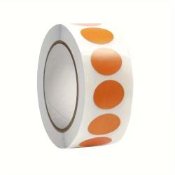 Lot 1000 Pastilles Autocollantes Rondes Oranges 13mm &Eacute;tiquettes Adh&eacute;sives Codage Couleur