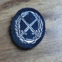 insigne tissu brod&eacute;e militaire brevet 1
