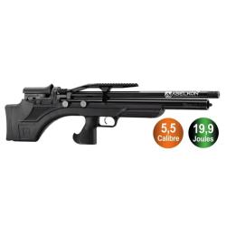 Carabine &agrave; air PCP Aselkon MX7 R&eacute;gulateur Jet Black Cal. 5.5 19J