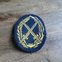 insigne tissu brod&eacute;e militaire dor&eacute; brevet 1