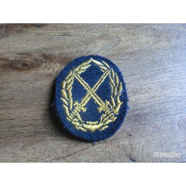 insigne tissu brod�e militaire dor� brevet 1