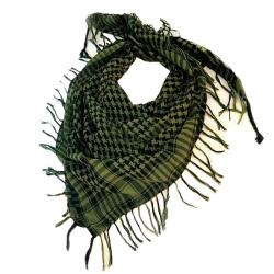 Keffieh Vert Noir Unisexe Foulard Tactique &agrave; Franges Outdoor