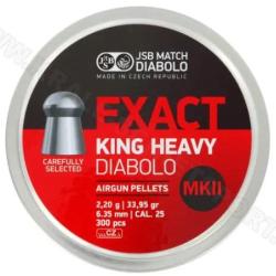 Plombs JSB Exact King Heavy MKII 6.35 mm 33.95 grain